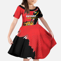 Custom Cricket Guyana Jaguars Kid Short Sleeve Dress Go Champion