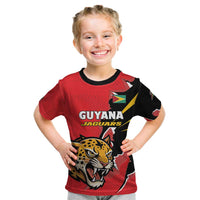 Custom Cricket Guyana Jaguars Kid T Shirt Go Champion