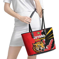 Cricket Guyana Jaguars Leather Tote Bag Go Champion