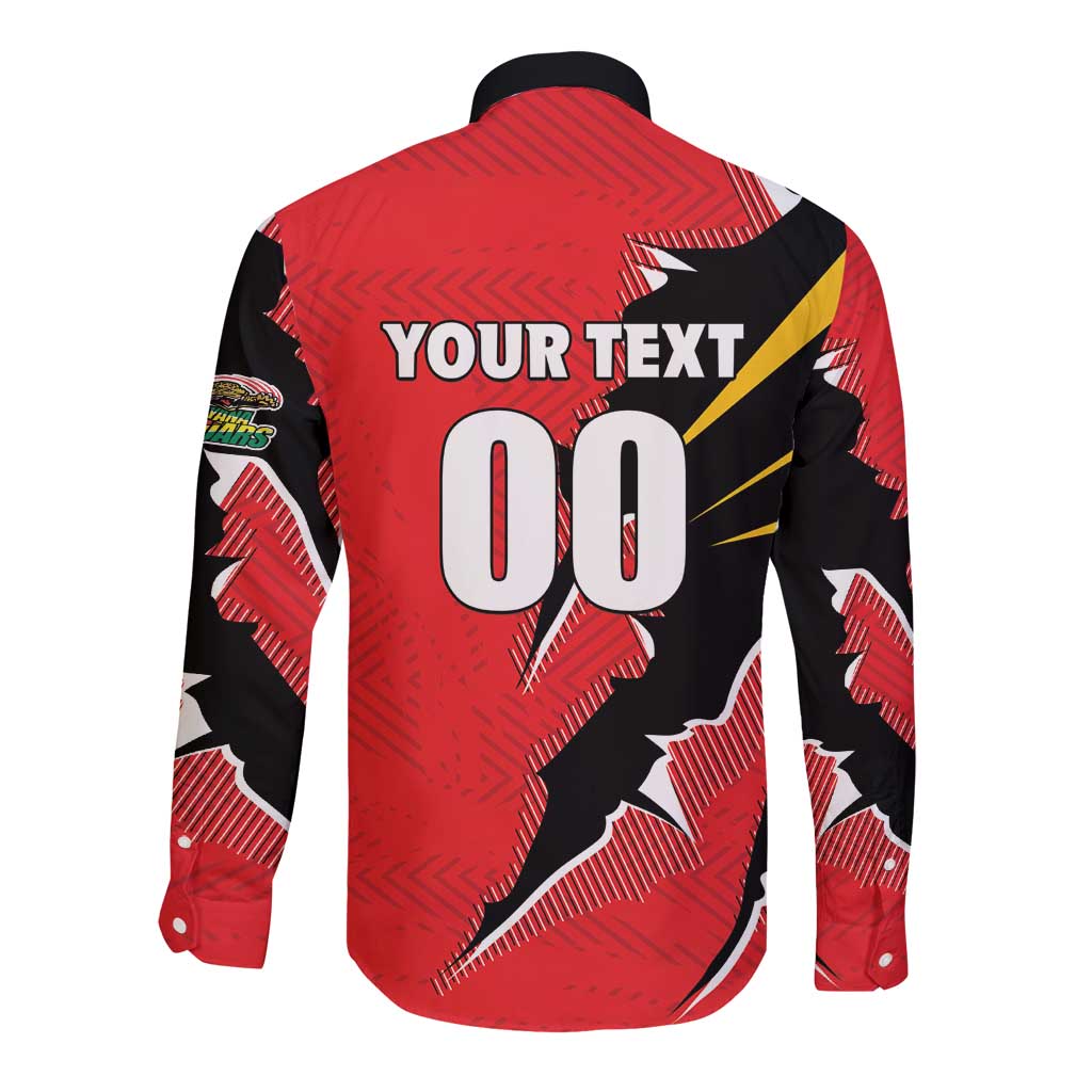 Custom Cricket Guyana Jaguars Long Sleeve Button Shirt Go Champion