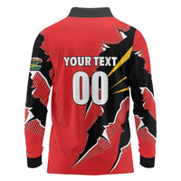 Custom Cricket Guyana Jaguars Long Sleeve Polo Shirt Go Champion