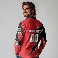 Custom Cricket Guyana Jaguars Long Sleeve Polo Shirt Go Champion