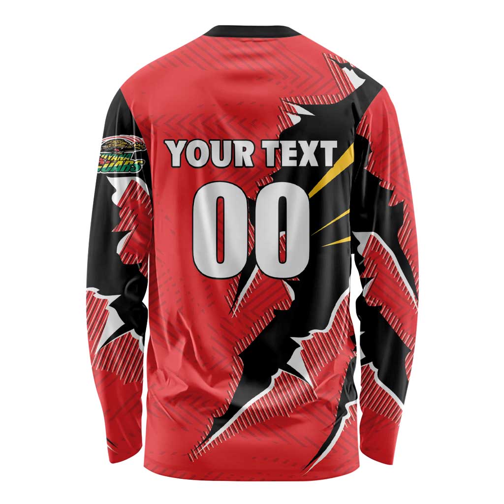 Custom Cricket Guyana Jaguars Long Sleeve Shirt Go Champion