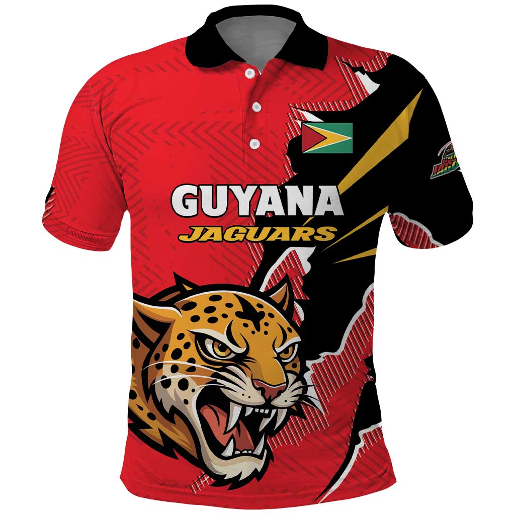 Custom Cricket Guyana Jaguars Polo Shirt Go Champion