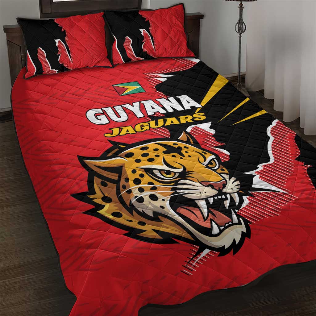 Cricket Guyana Jaguars Quilt Bed Set Go Champion