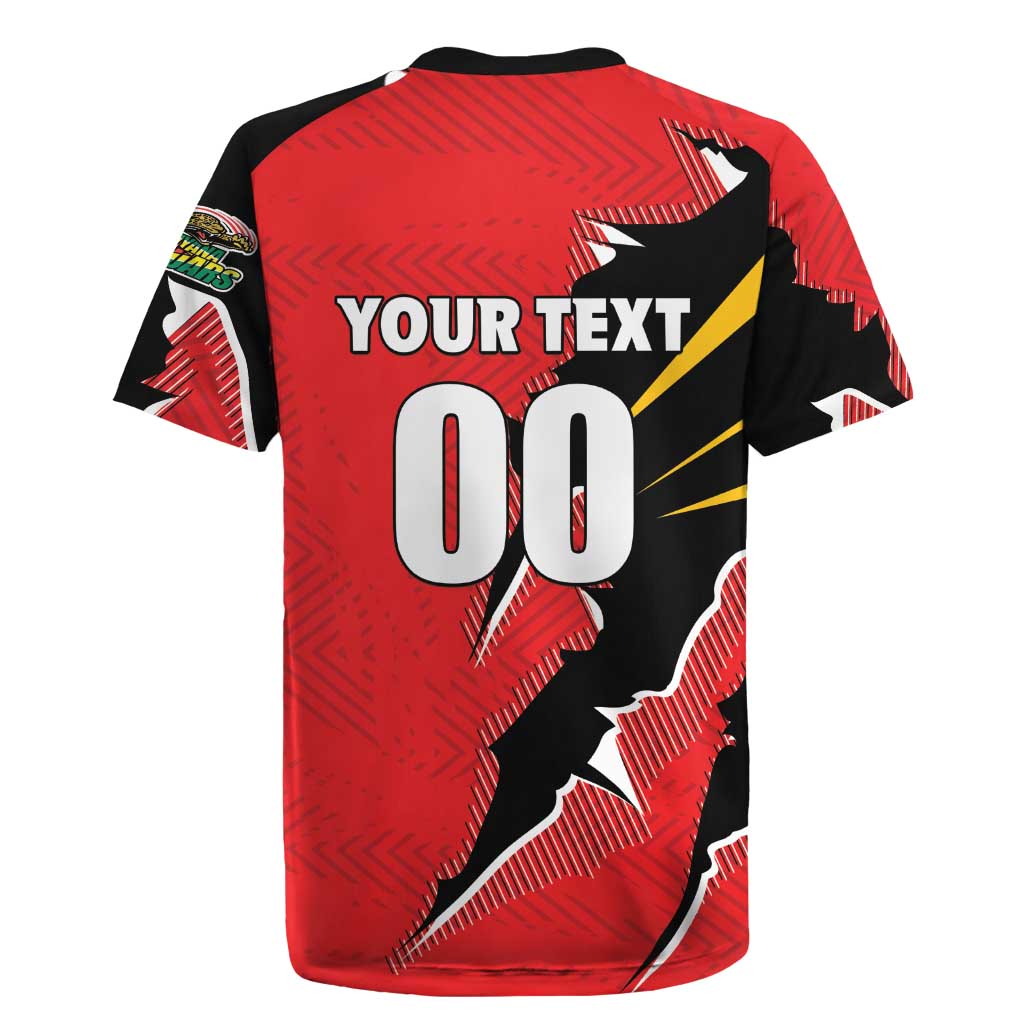 Custom Cricket Guyana Jaguars Rugby Jersey Go Champion