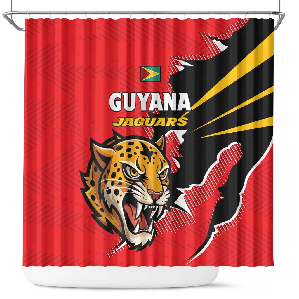 Cricket Guyana Jaguars Shower Curtain Go Champion