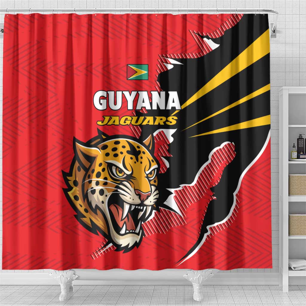 Cricket Guyana Jaguars Shower Curtain Go Champion