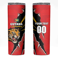 Custom Cricket Guyana Jaguars Skinny Tumbler Go Champion
