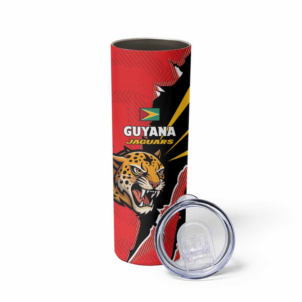 Custom Cricket Guyana Jaguars Skinny Tumbler Go Champion