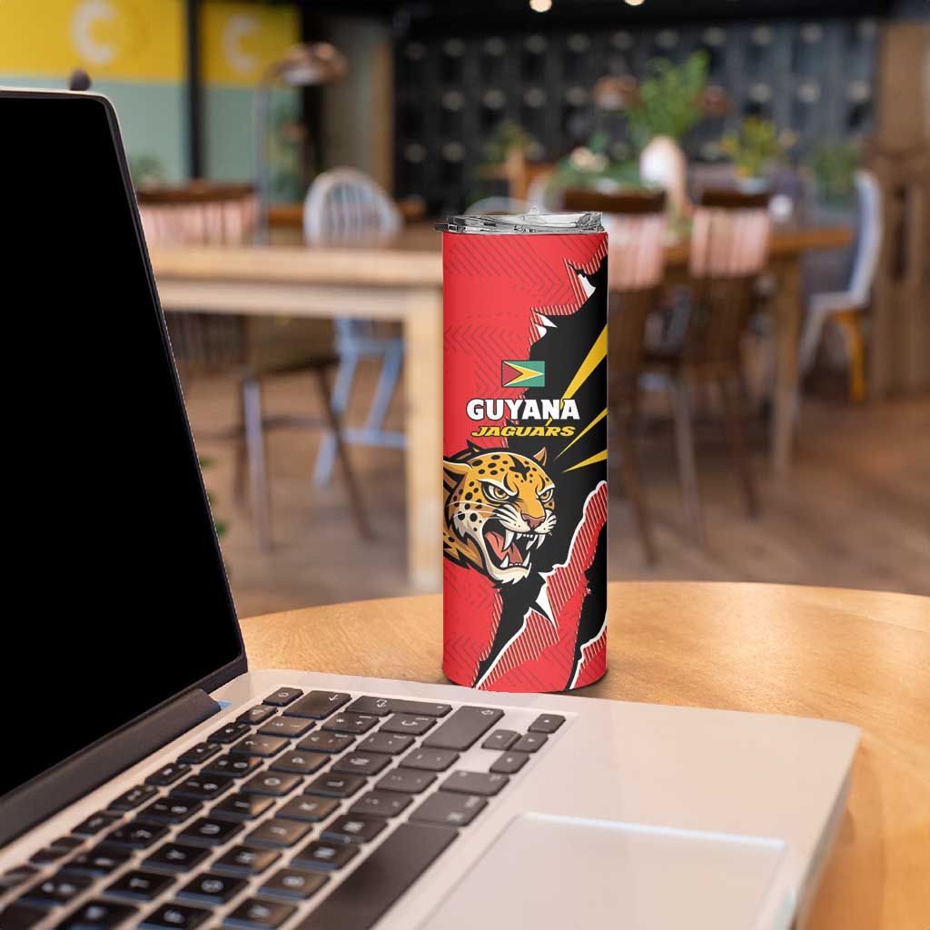 Custom Cricket Guyana Jaguars Skinny Tumbler Go Champion