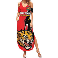 Custom Cricket Guyana Jaguars Summer Maxi Dress Go Champion