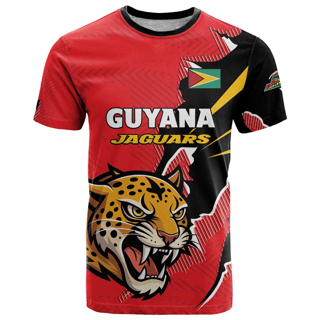 Custom Cricket Guyana Jaguars T Shirt Go Champion
