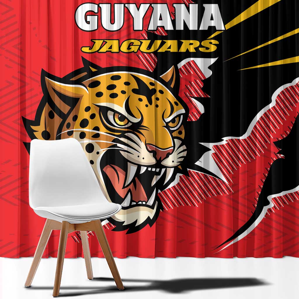 Cricket Guyana Jaguars Window Curtain Go Champion