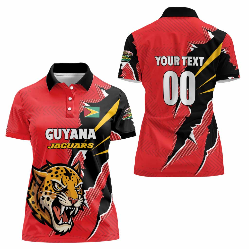 Custom Cricket Guyana Jaguars Women Polo Shirt Go Champion