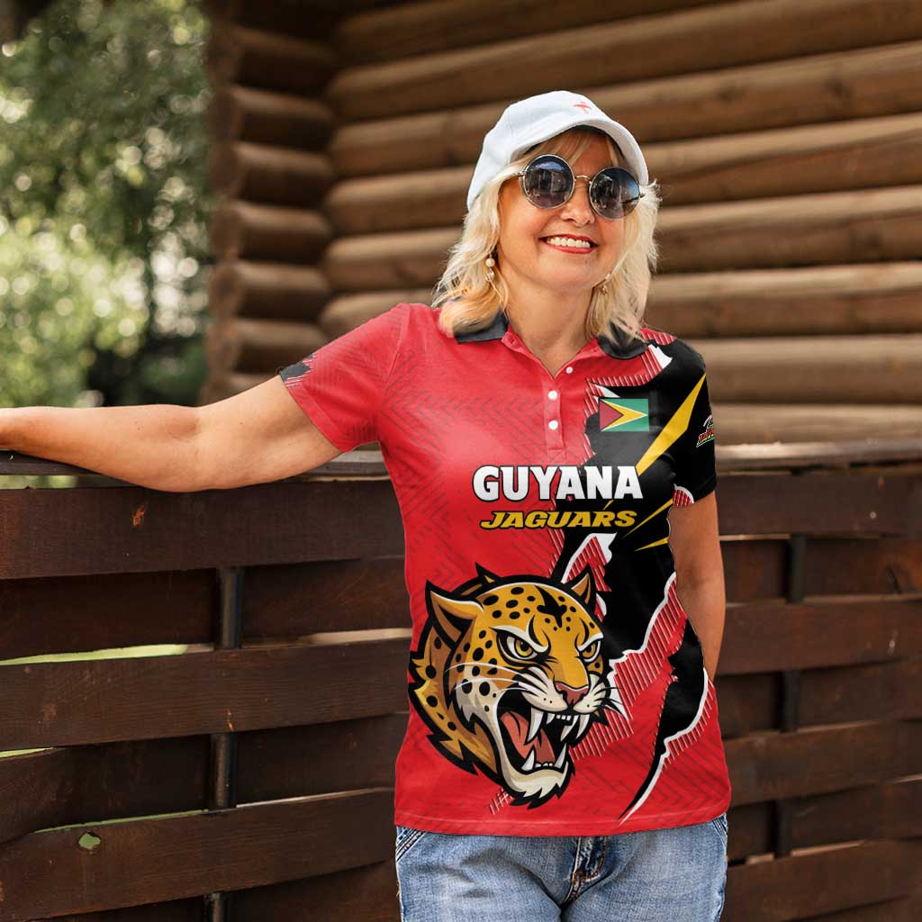 Custom Cricket Guyana Jaguars Women Polo Shirt Go Champion