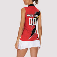 Custom Cricket Guyana Jaguars Women Sleeveless Polo Shirt Go Champion