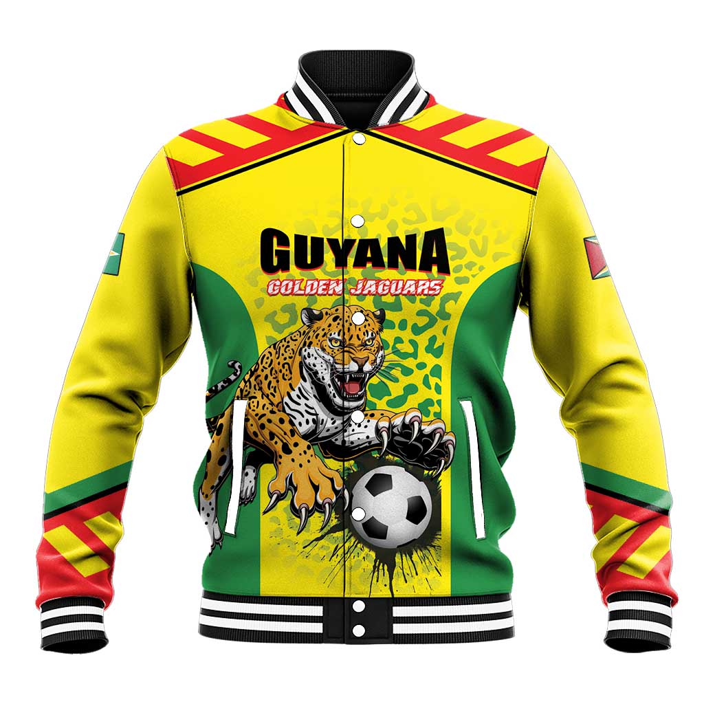 Custom Football Guyana Baseball Jacket Golden Jaguars