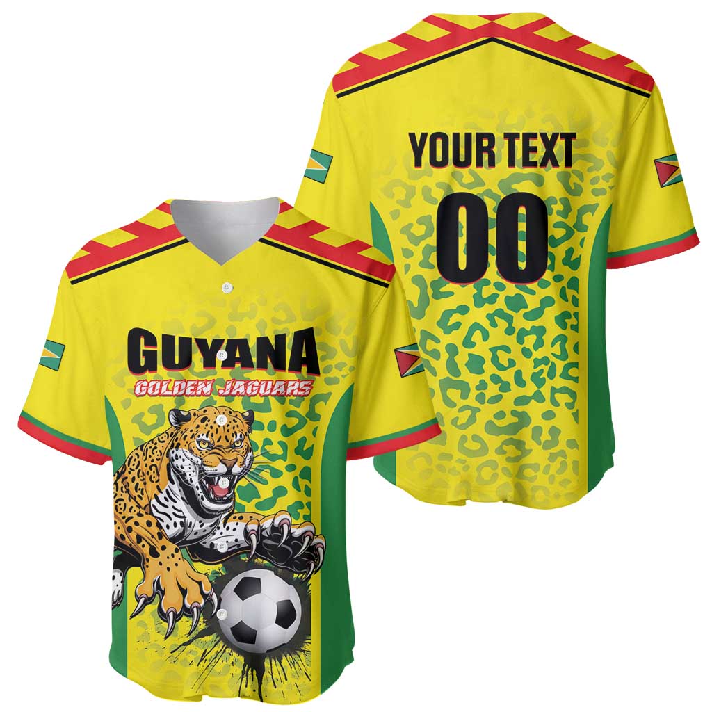 Custom Football Guyana Baseball Jersey Golden Jaguars