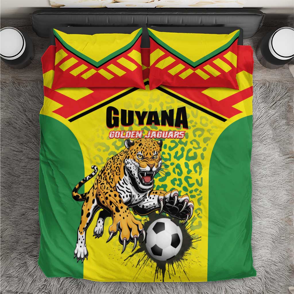 Football Guyana Bedding Set Golden Jaguars