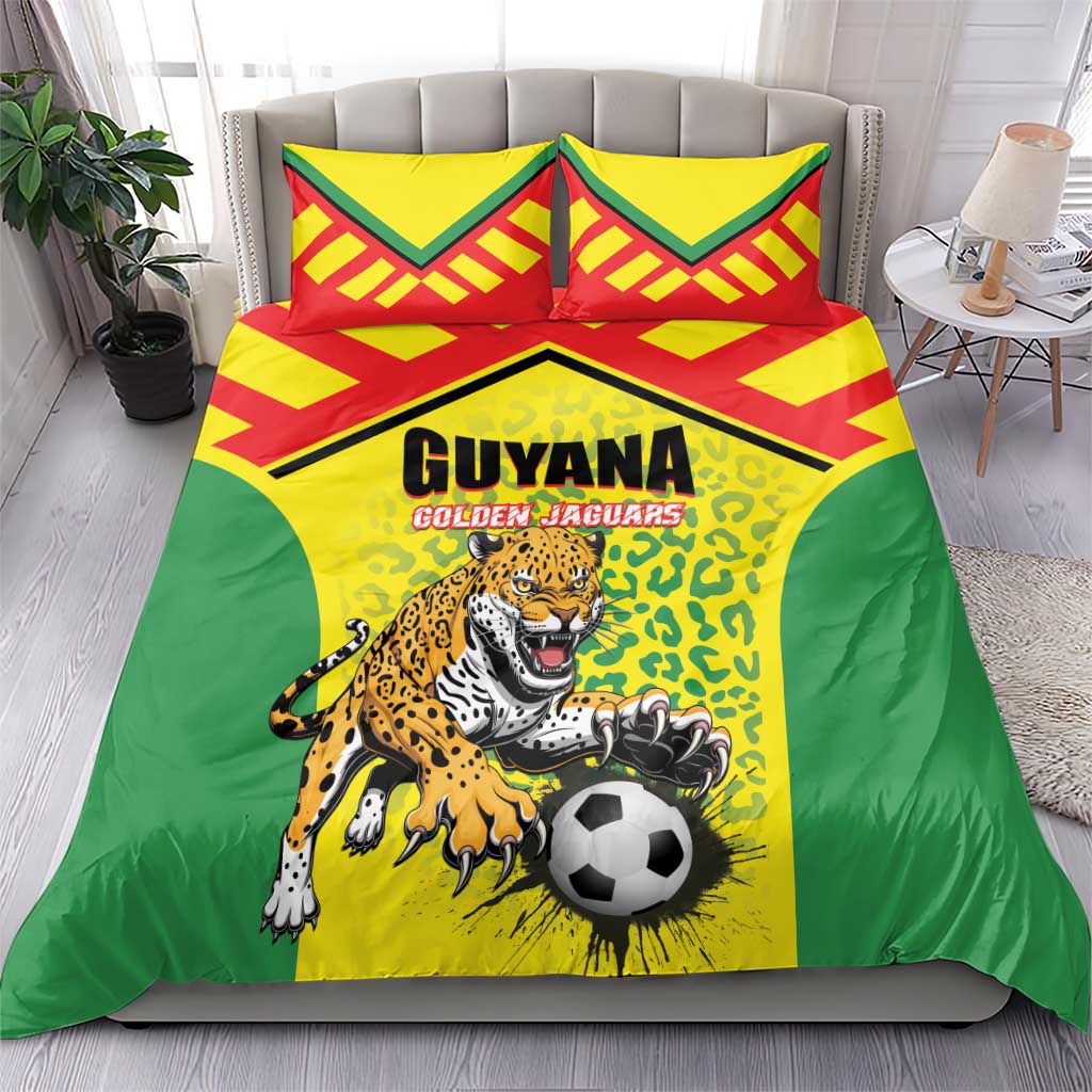 Football Guyana Bedding Set Golden Jaguars