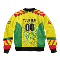Custom Football Guyana Bomber Jacket Golden Jaguars