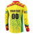 Custom Football Guyana Button Sweatshirt Golden Jaguars