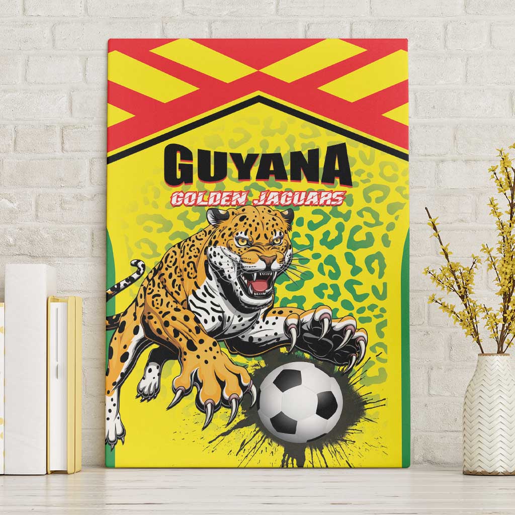 Football Guyana Canvas Wall Art Golden Jaguars