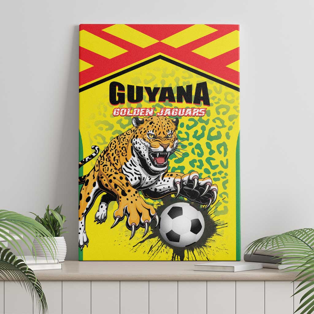Football Guyana Canvas Wall Art Golden Jaguars