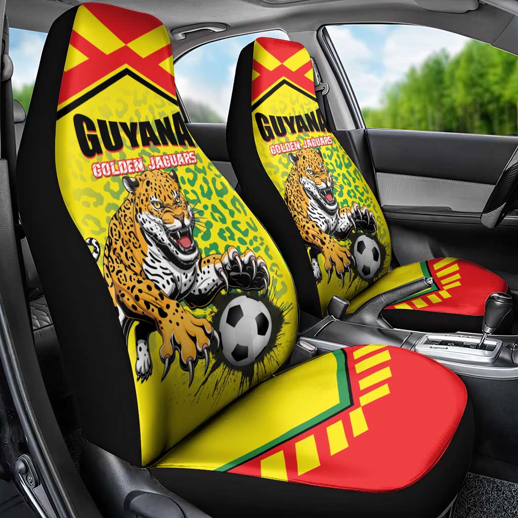 Football Guyana Car Seat Cover Golden Jaguars