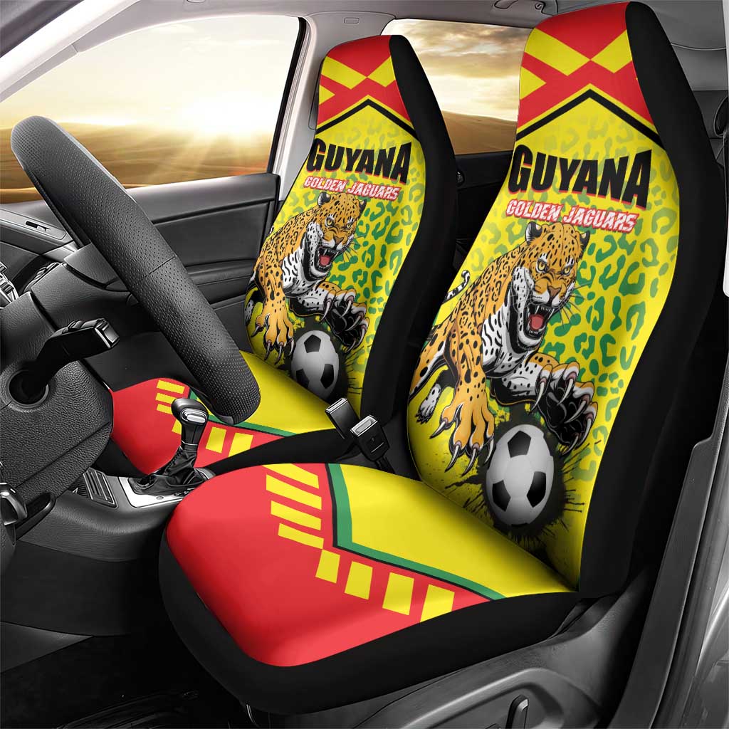Football Guyana Car Seat Cover Golden Jaguars