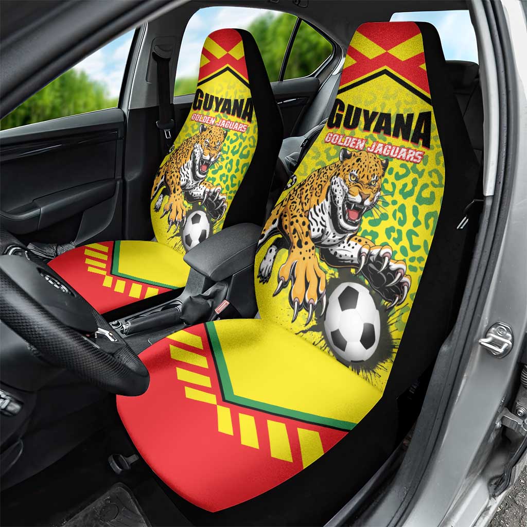 Football Guyana Car Seat Cover Golden Jaguars