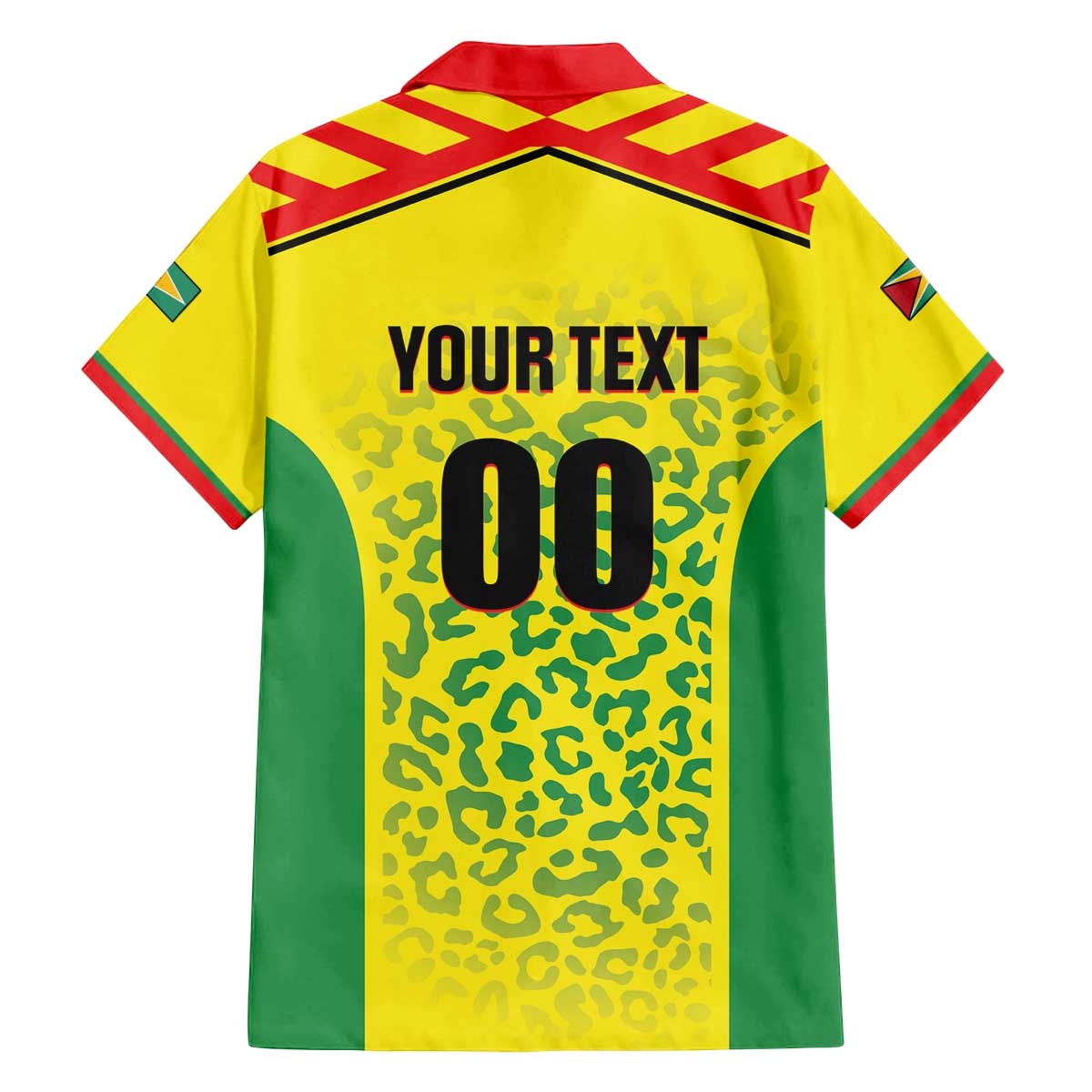 Custom Football Guyana Family Matching Off The Shoulder Long Sleeve Dress and Hawaiian Shirt Golden Jaguars