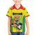 Custom Football Guyana Family Matching Off Shoulder Maxi Dress and Hawaiian Shirt Golden Jaguars
