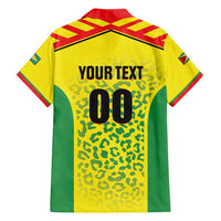 Custom Football Guyana Family Matching Tank Maxi Dress and Hawaiian Shirt Golden Jaguars