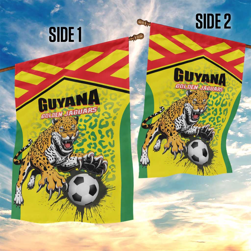 Football Guyana Garden Flag Golden Jaguars