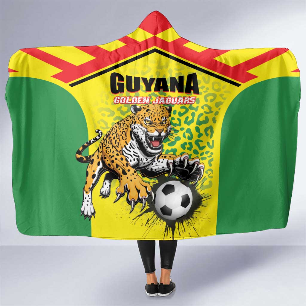 Football Guyana Hooded Blanket Golden Jaguars