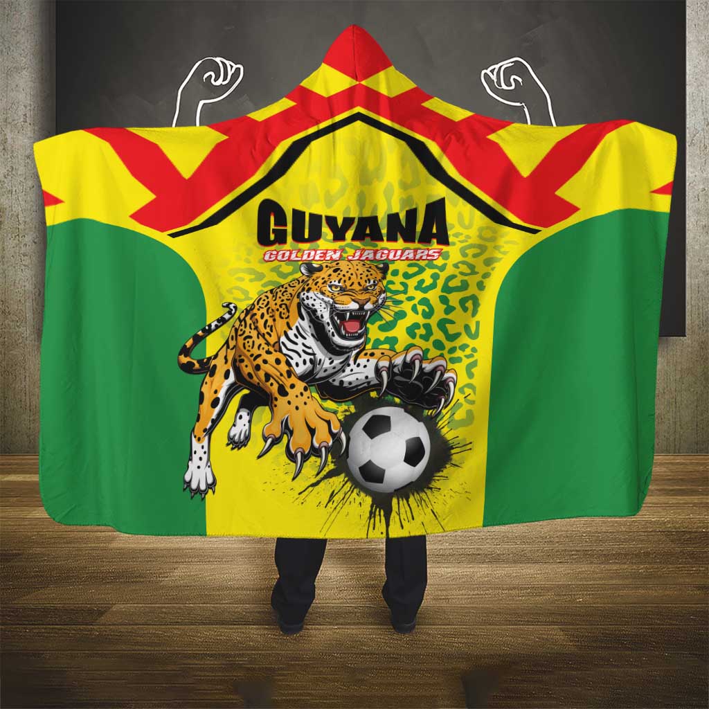 Football Guyana Hooded Blanket Golden Jaguars