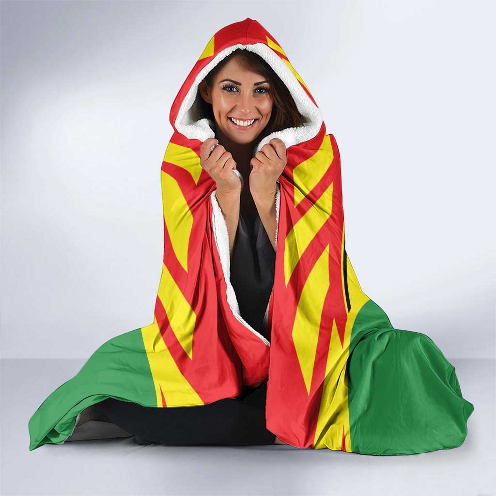Football Guyana Hooded Blanket Golden Jaguars