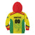 Custom Football Guyana Kid Hoodie Golden Jaguars