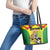 Football Guyana Leather Tote Bag Golden Jaguars