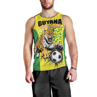 Custom Football Guyana Men Tank Top Golden Jaguars