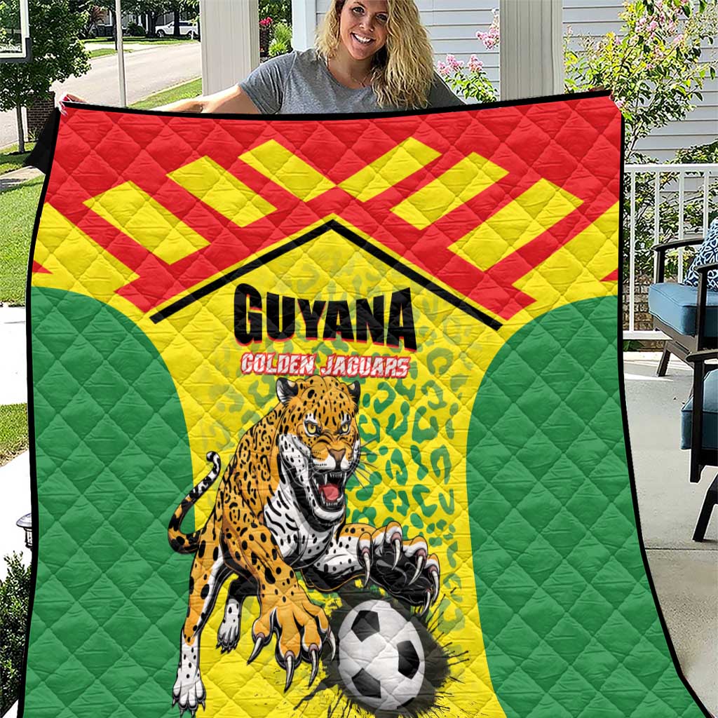 Football Guyana Quilt Golden Jaguars
