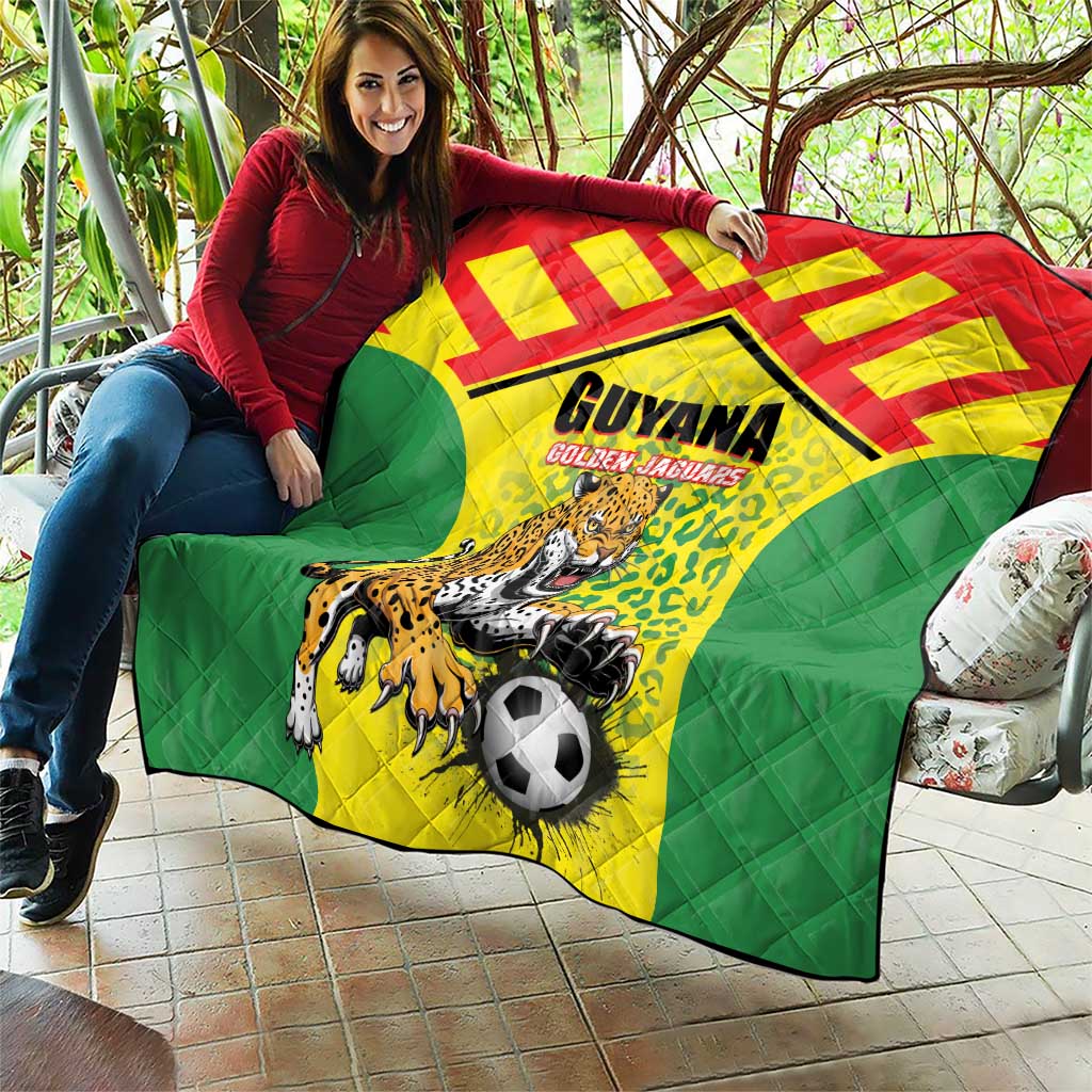 Football Guyana Quilt Golden Jaguars