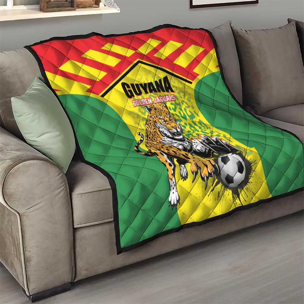 Football Guyana Quilt Golden Jaguars