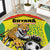 Football Guyana Round Carpet Golden Jaguars