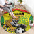 Football Guyana Round Carpet Golden Jaguars