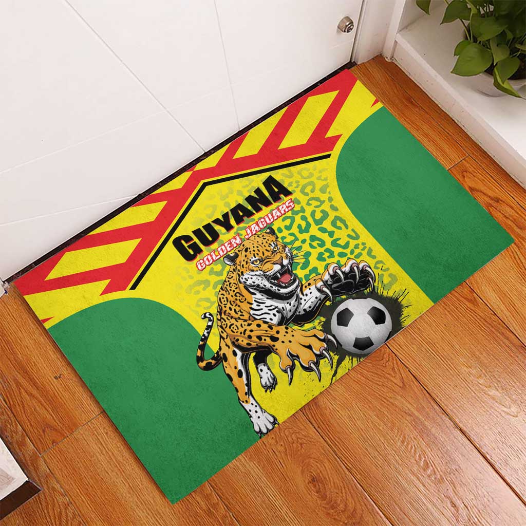 Football Guyana Rubber Doormat Golden Jaguars