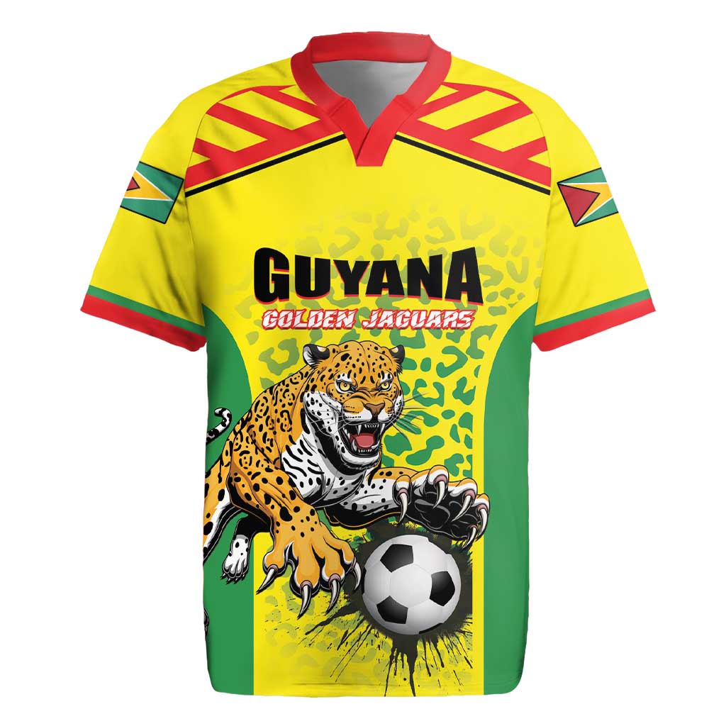 Custom Football Guyana Rugby Jersey Golden Jaguars