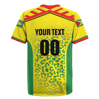 Custom Football Guyana Rugby Jersey Golden Jaguars